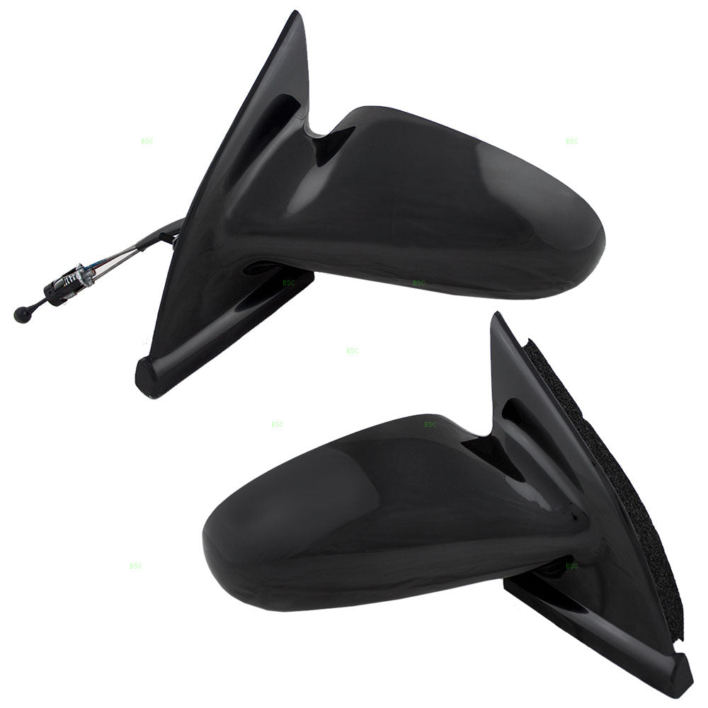 Brock Replacement Driver and Passenger Set Manual Side Door Mirrors Compatible with 1996-2002 S Series Sedan Wagon 21170589 21170588