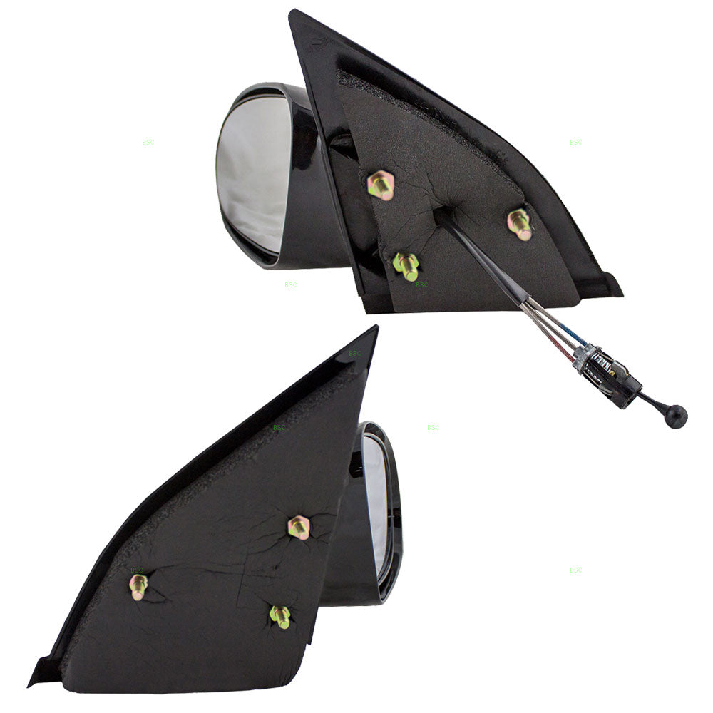 Brock Replacement Driver and Passenger Set Manual Side Door Mirrors Compatible with 1996-2002 S Series Sedan Wagon 21170589 21170588