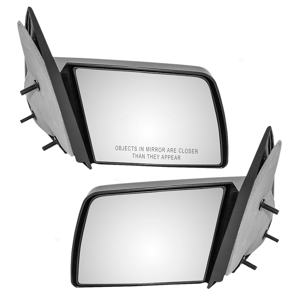 Brock Replacement Set Manual Side Door Mirrors Sail Mounted Compatible with C/K Pickup Truck Blazer Tahoe Suburban Yukon