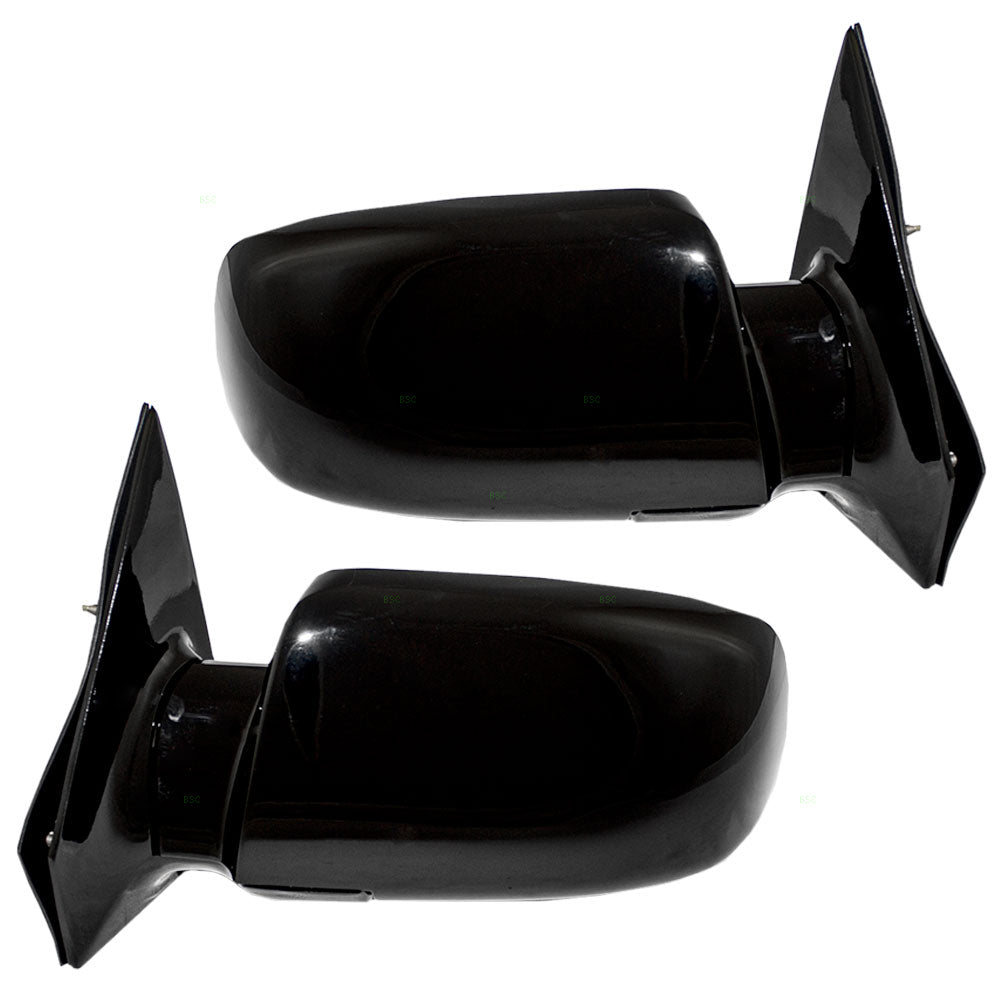 Brock Replacement Driver and Passenger Set Manual Side Door Below Eyeline Mirrors Compatible with 1988-2005 Astro Safari Van