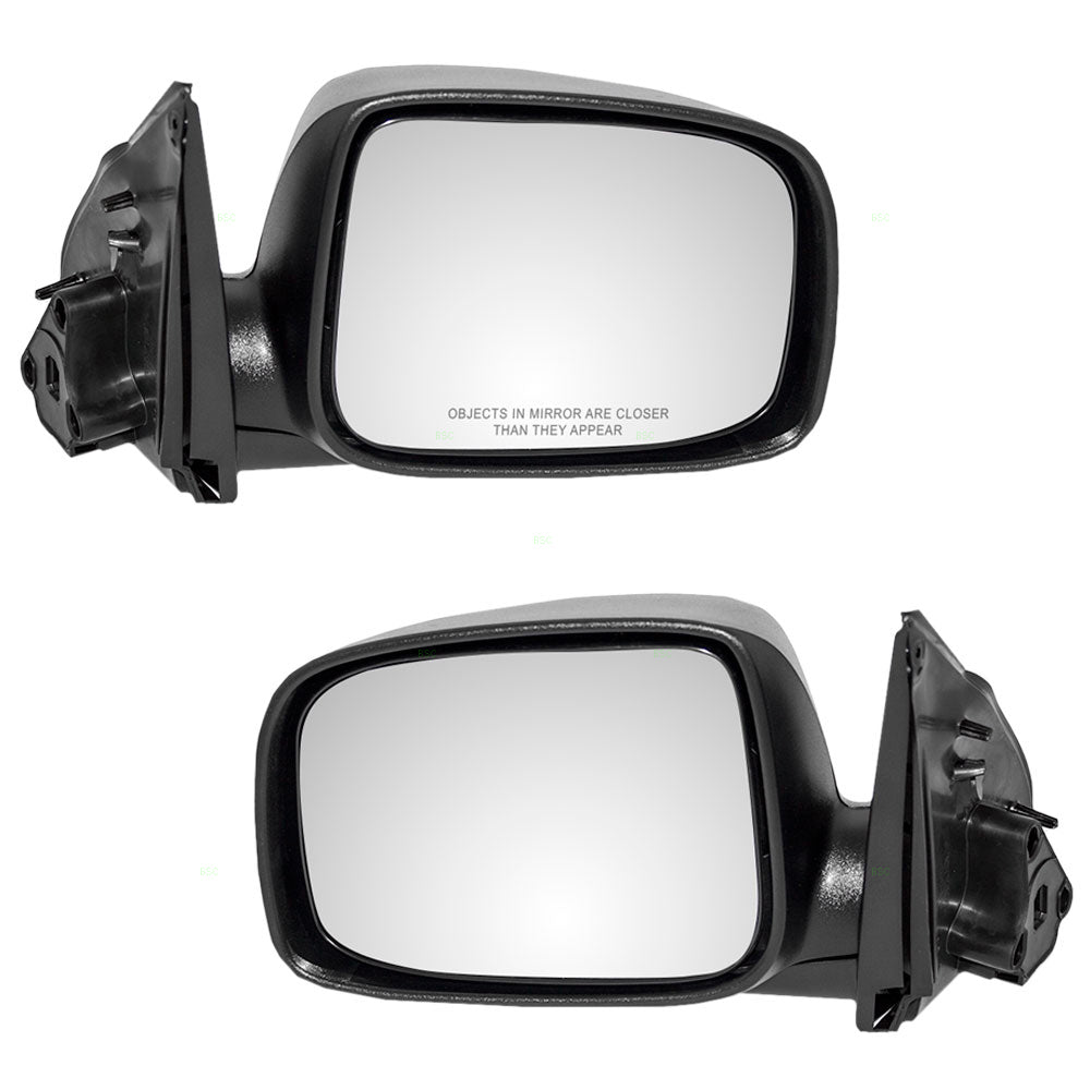 Brock Replacement Driver and Passenger Set Manual Side Door Mirrors Compatible with 04-12 Colorado Canyon 06-08 i-Series Pickup Truck