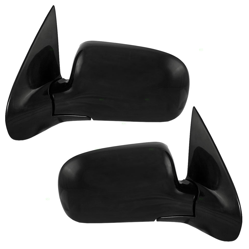 Brock Replacement Driver and Passenger Set Manual Side Door Mirrors Compatible with Venture Uplander Silhouette Trans Sport Van