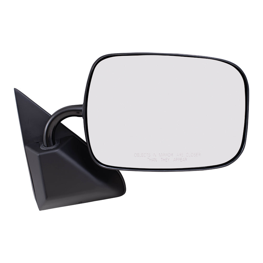 Brock Aftermarket Replacement Driver Left Passenger Right Manual Mirror Below Eyeline Paint To Match Black Set Compatible With 1988-2002 GM C/K Pickup