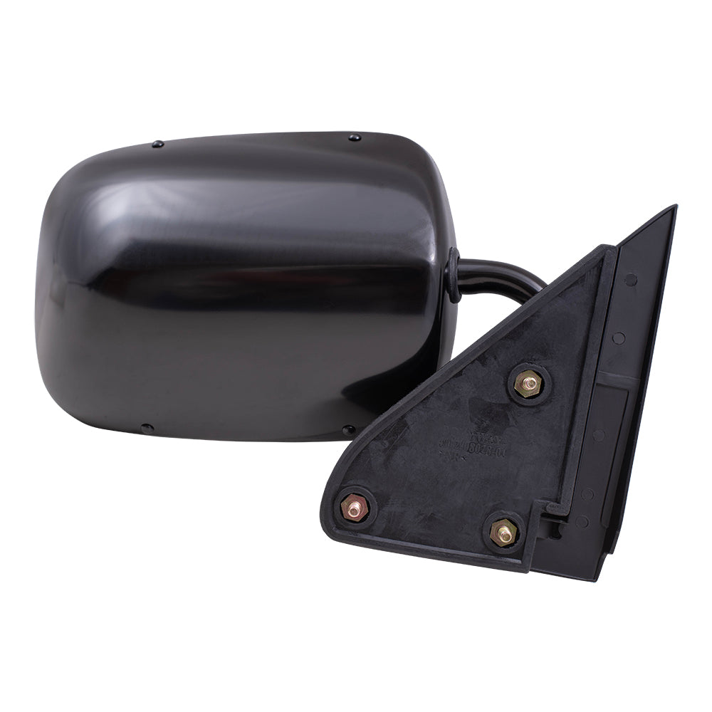 Brock Aftermarket Replacement Driver Left Passenger Right Manual Mirror Below Eyeline Paint To Match Black Set Compatible With 1988-2002 GM C/K Pickup