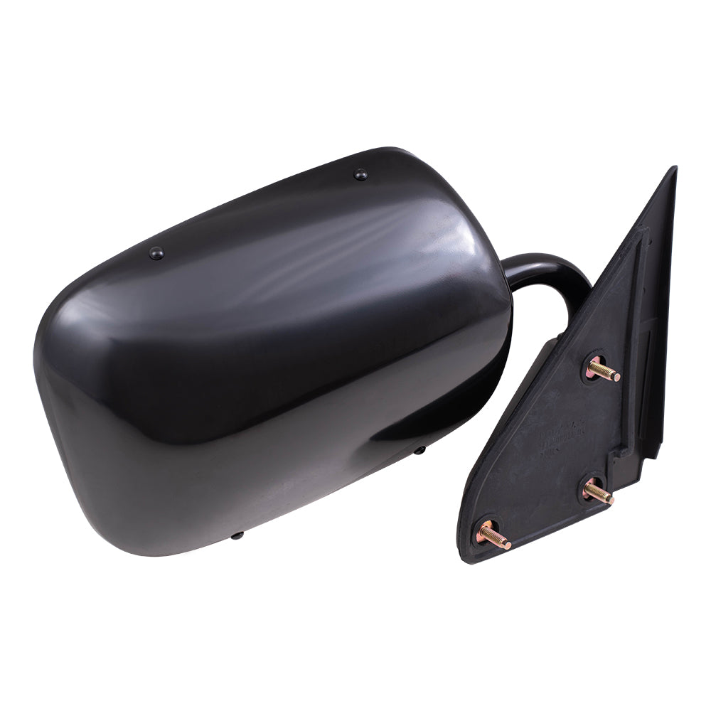 Brock Aftermarket Replacement Driver Left Passenger Right Manual Mirror Below Eyeline Paint To Match Black Set Compatible With 1988-2002 GM C/K Pickup