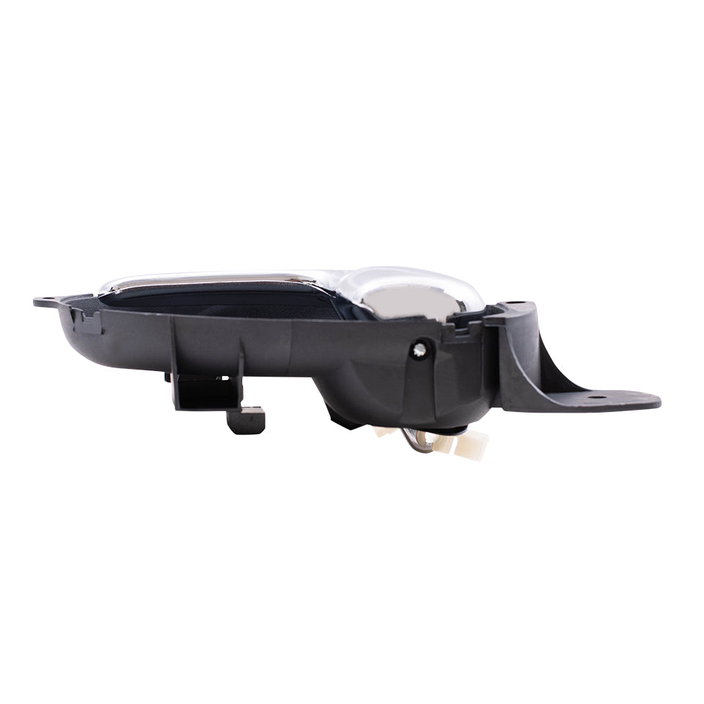 Brock Replacement Drivers Inside Front Rear Chrome Interior Door Handle Compatible with Various Models 8-25965-491-0