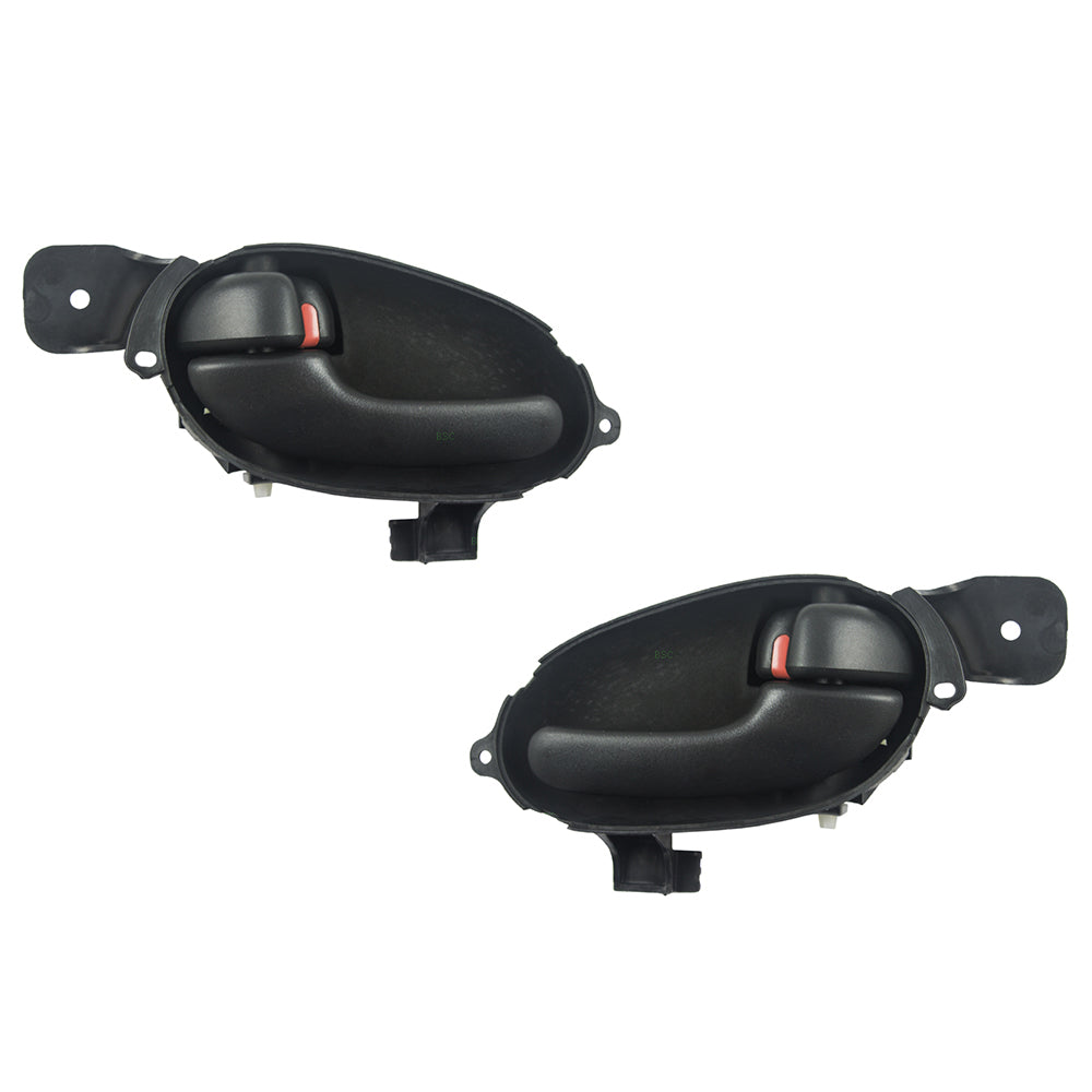 Brock Replacement Pair Set Inside Interior Front Rear Textured Door Handles Compatible with Various Models 25965488 25965489