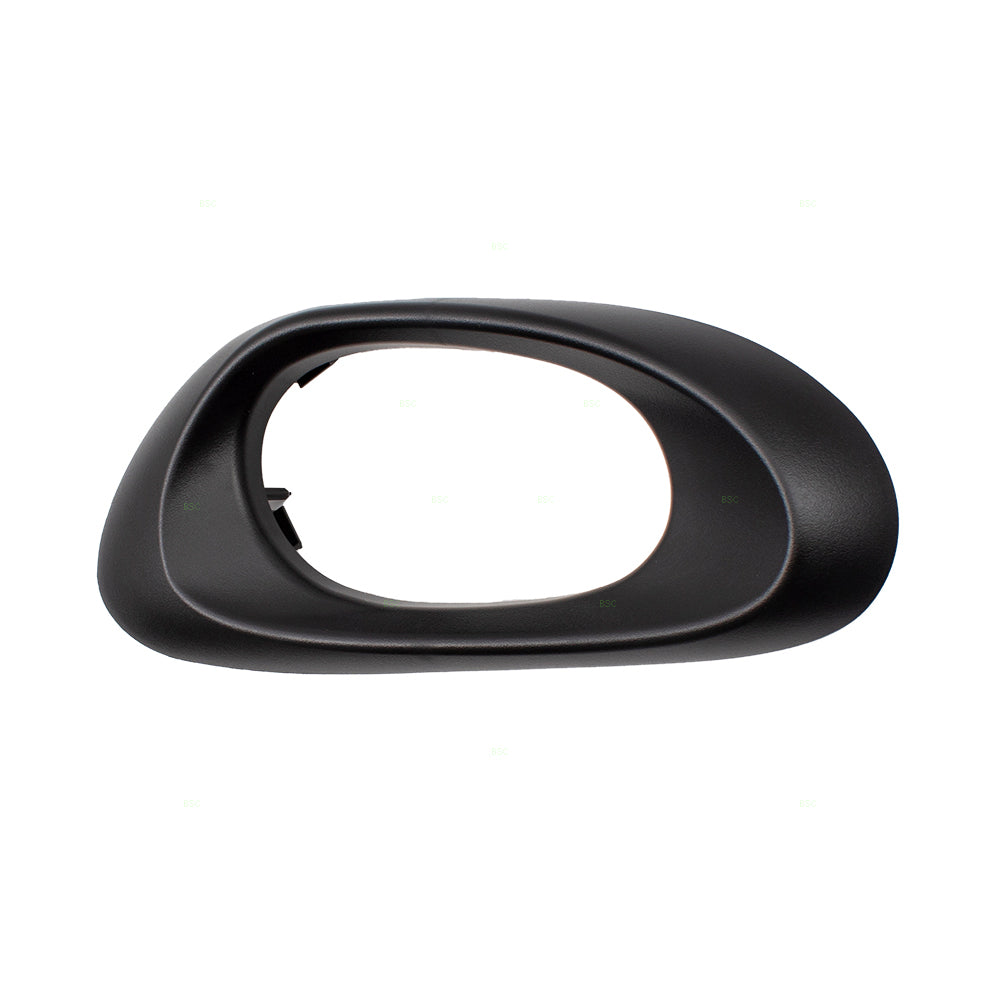 Brock Replacement Drivers Rear Interior Inside Door Handle Trim Bezel Black Textured Compatible with Trailblazer 15214506