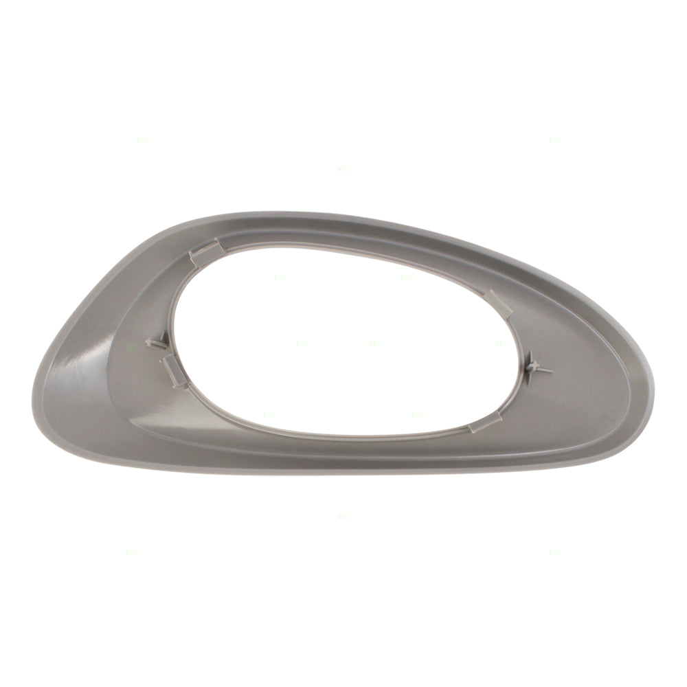 Brock Replacement Drivers Inside Interior Front Door Handle Trim Bezel Textured Gray Compatible with Trailblazer & EXT 25894590