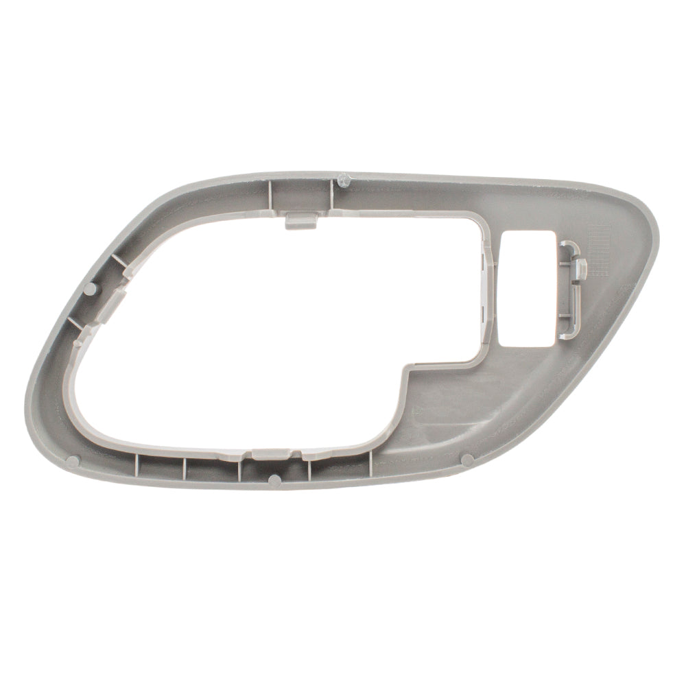 Brock Replacement Drivers Inside Interior Gray Door Handle Trim Bezel Compatible with Escalade Pickup Suburban Tahoe Yukon 15708079