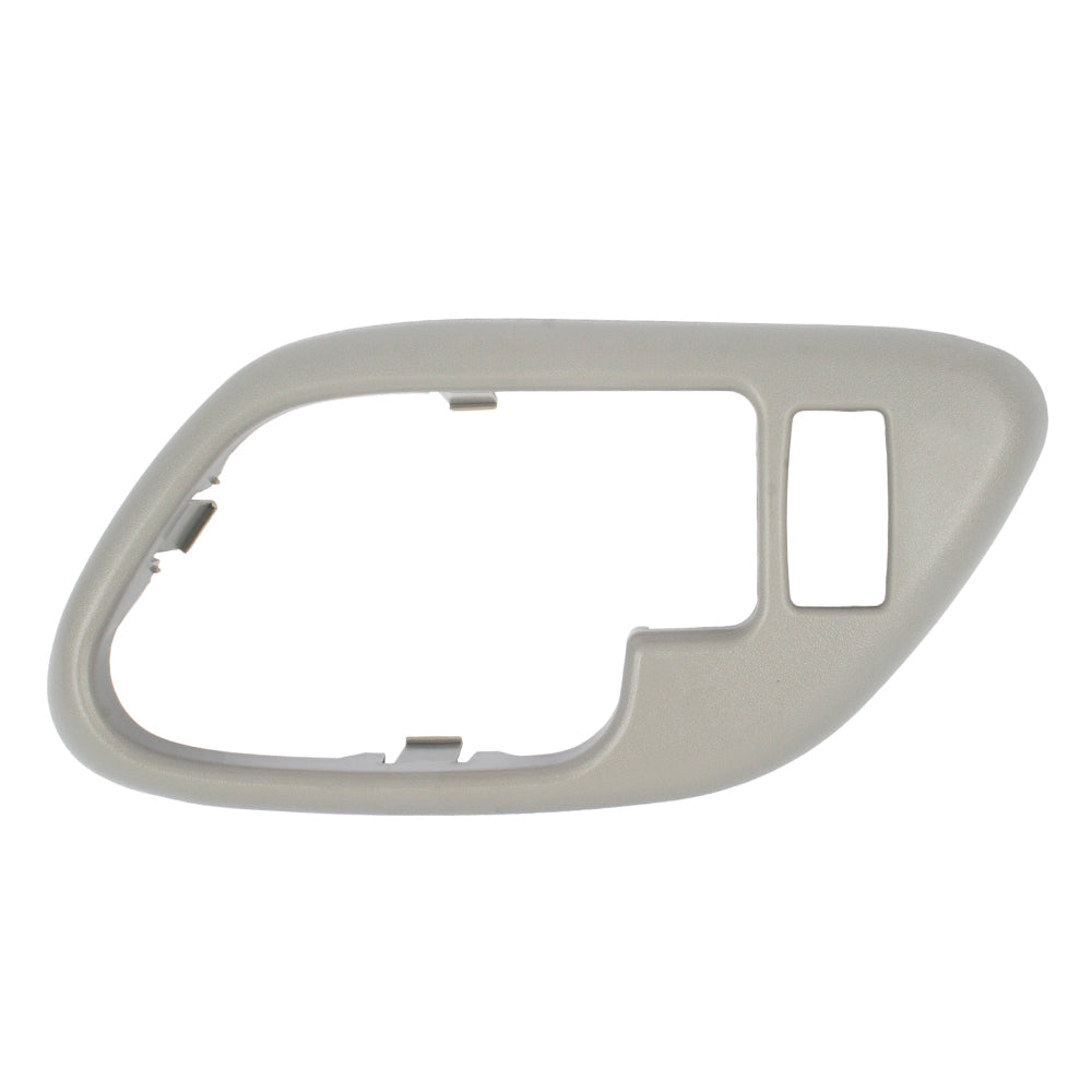 Brock Replacement Passengers Inside Interior Gray Door Handle Trim Bezel Compatible with Escalade Pickup Suburban Tahoe Yukon 15708080