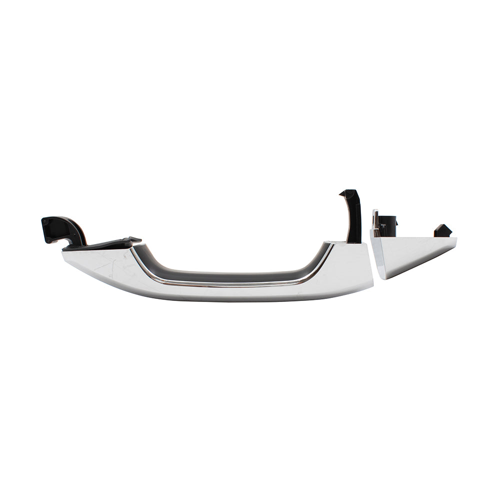 Brock Replacement Passenger Front Outside Door Handle Chrome Compatible with 14-19 Silverado Sierra Pickup Truck & 19 Sierra Limited/Silverado LD Without Passive Entry