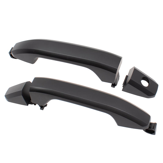 Outside Door Handles Set fits 2014-2019 Silverado Sierra Pickup Front w/ Caps