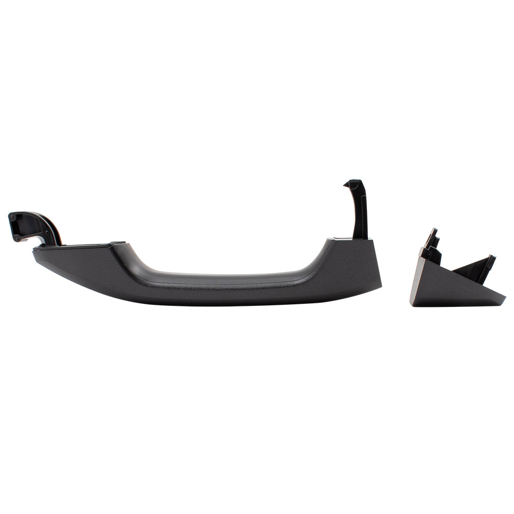 Brock Replacement Outside Rear Door Handle PTM w/ Cap Compatible with 14-19 Silverado Sierra Pickup Truck & 19 Sierra Limited/Silverado LD Without Passive Entry 13583889 13585748