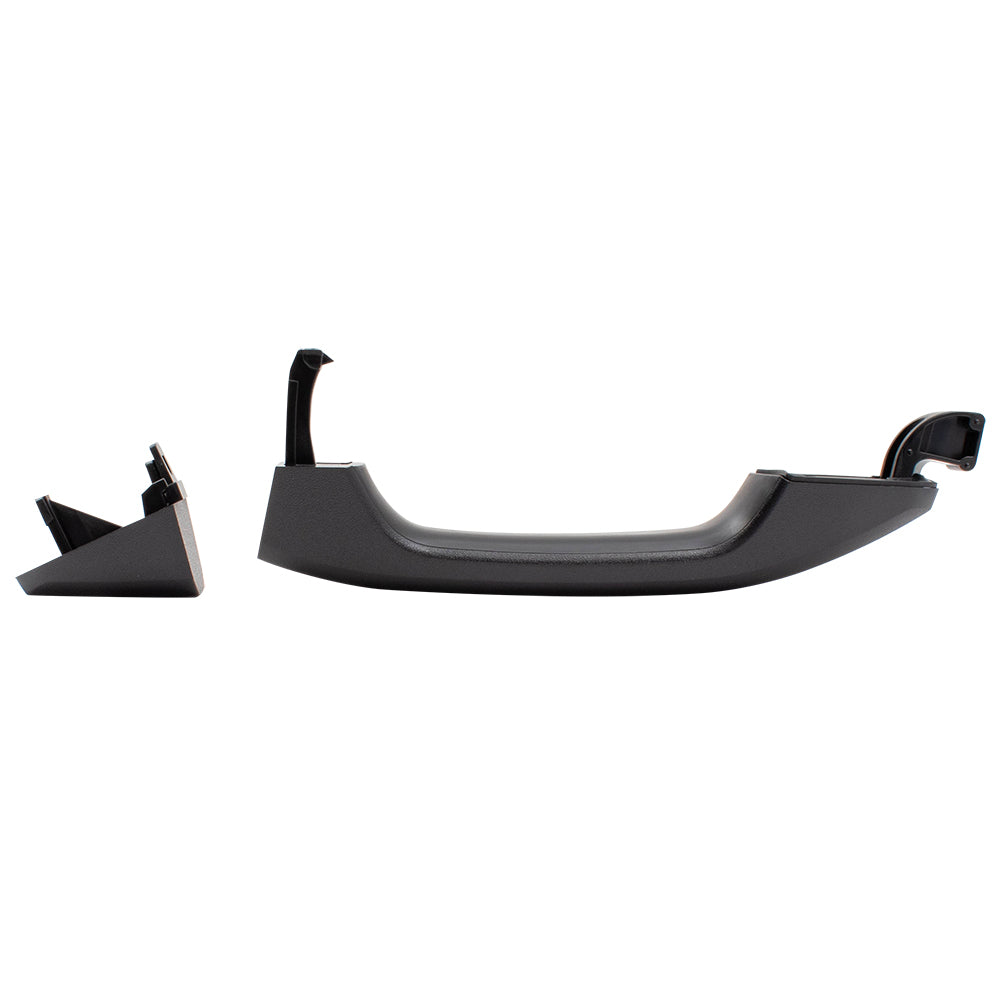 Brock Replacement Outside Rear Door Handle PTM w/ Cap Compatible with 14-19 Silverado Sierra Pickup Truck & 19 Sierra Limited/Silverado LD Without Passive Entry 13583889 13585748