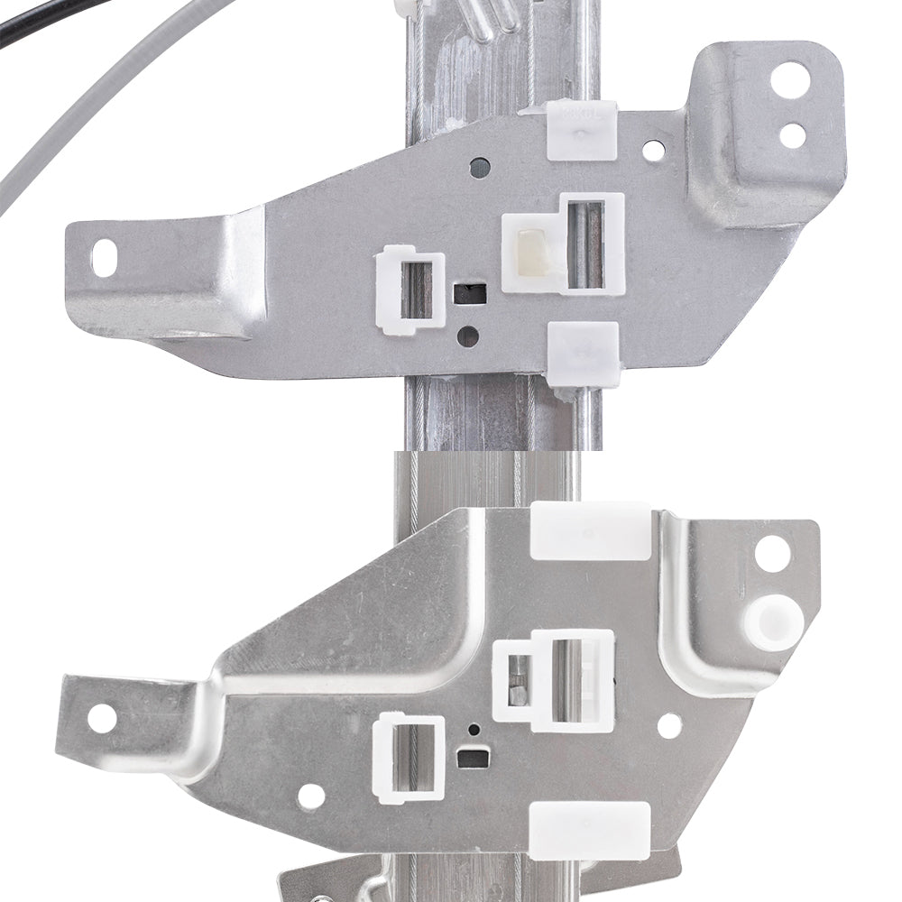 Brock Replacement Front and Rear Driver Side Power Window Regulators with Motor Compatible with 1997-2003 Grand Prix Sedan