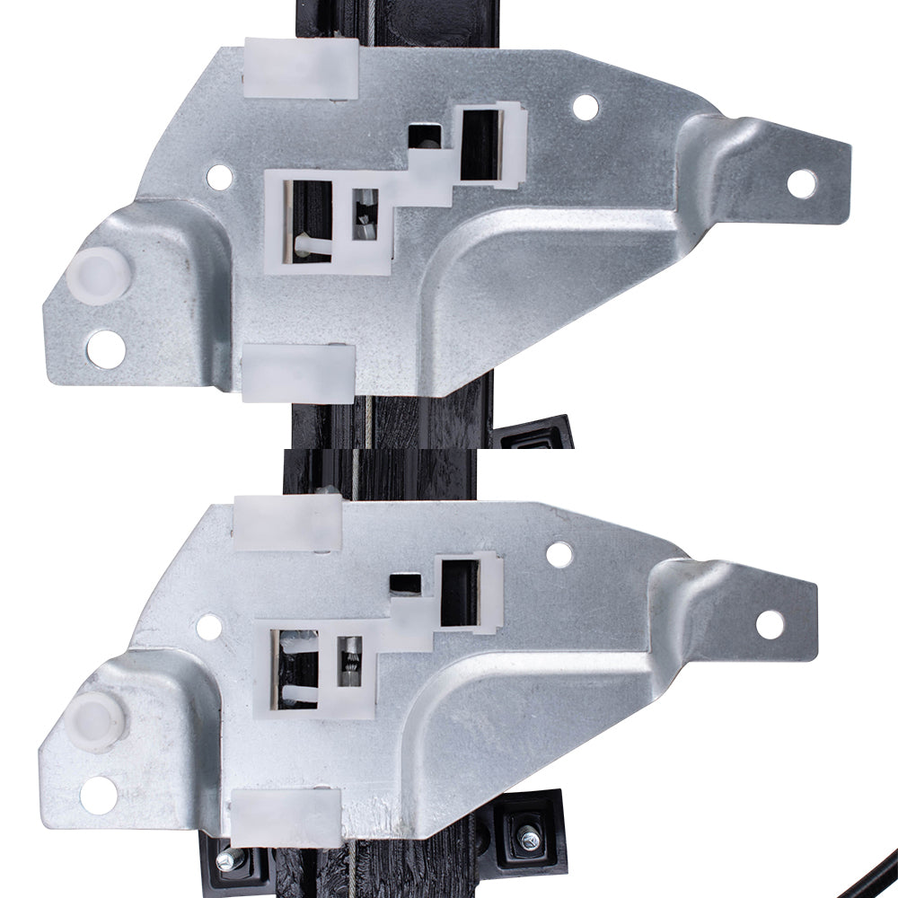 Brock Replacement 4 Pc Set Front & Rear Power Window Regulators with Lift Motors Upgrade Style Compatible with 98-02 Intrigue Century Regal