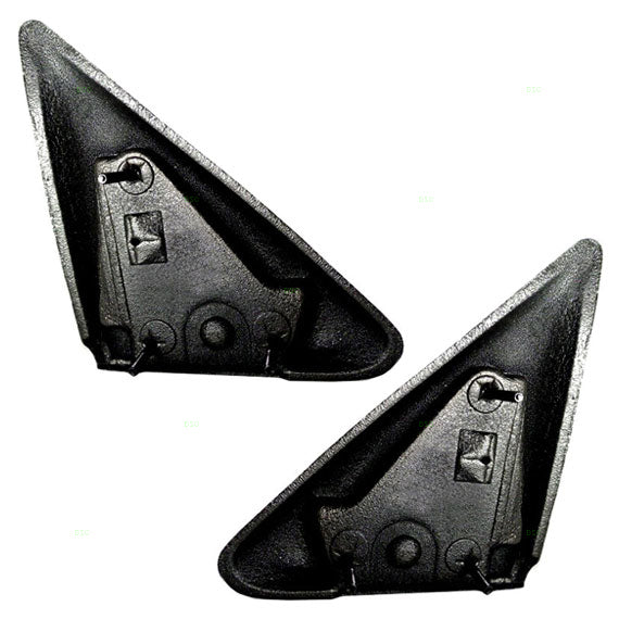 Driver and Passenger Manual Side View Mirrors 5x7 Textured Compatible with 05-10 Dakota 55077621AD 55077620AD