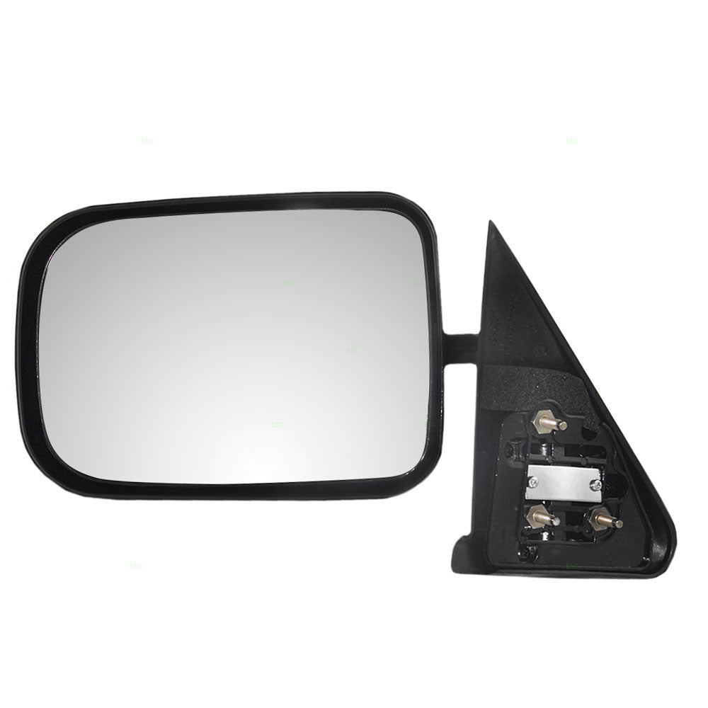 Replacement Driver Manual Side View Mirror 6x9 Standard Mount Textured Compatible with 1994-1997 1500 2500 3500 Pickup Truck 55022241