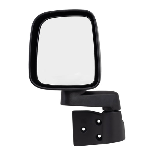 Replacement Driver Manual Side View Mirror Textured Black Compatible with 2003-2006 Wrangler 55395061AD