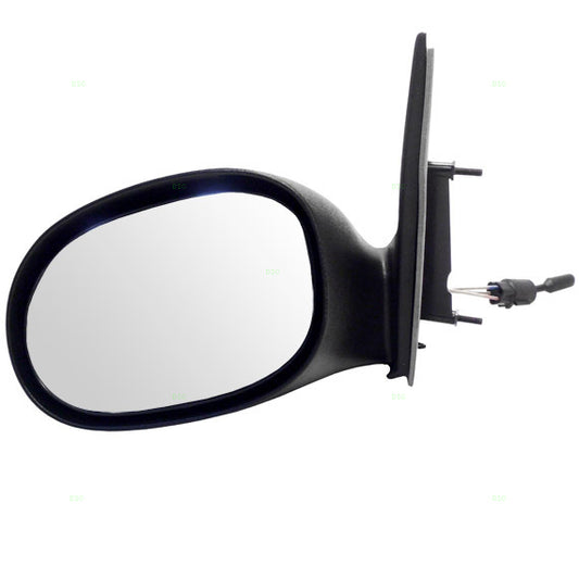 Replacement Driver Manual Remote Side View Mirror Textured Black Compatible with 2000-2005 Neon 4783561AN