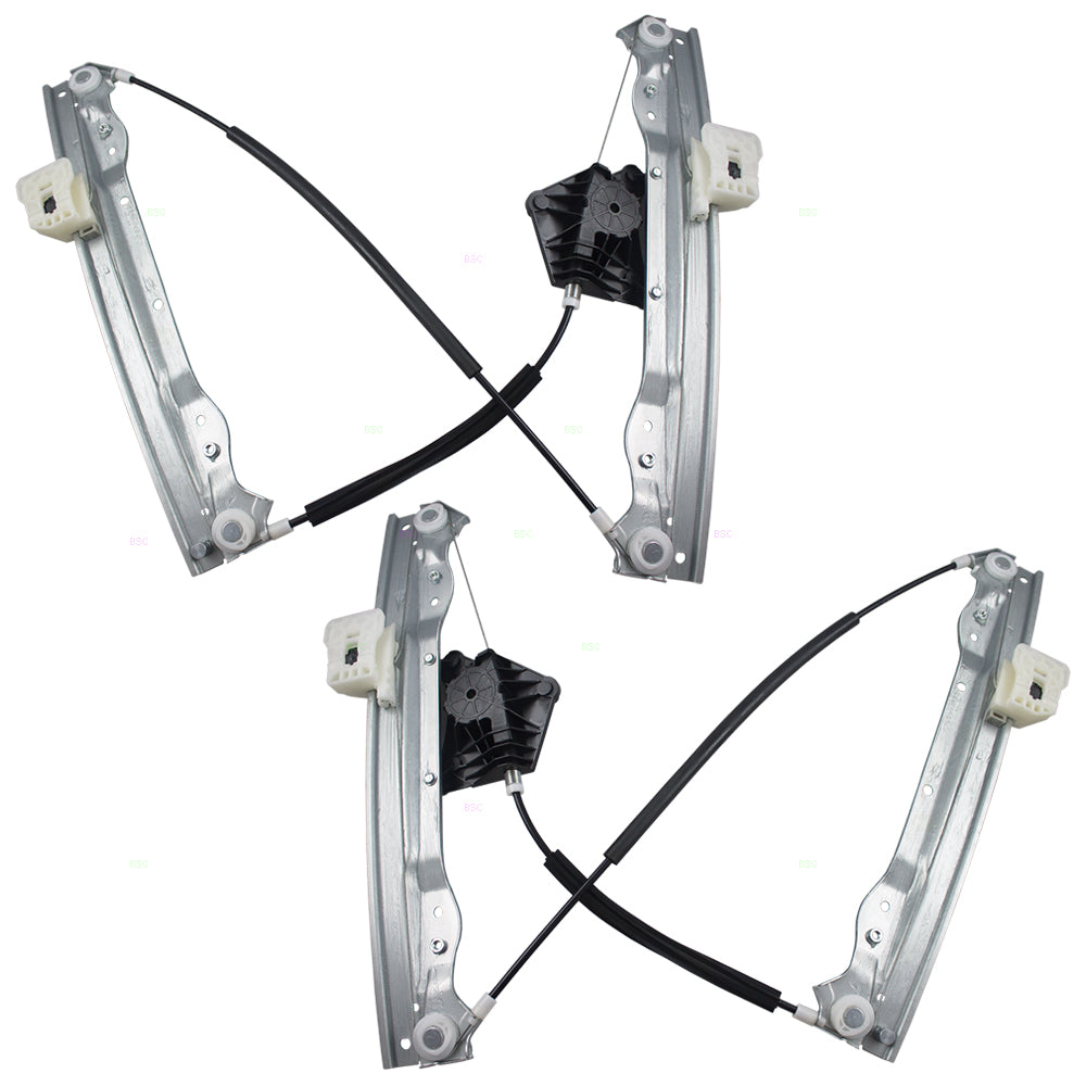 Brock Replacement Pair Set Front Power Window Lift Regulators Compatible with 2011-2014 200 Sedan Avenger 68104205AA 68104204AA