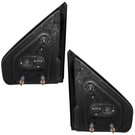 Brock Aftermarket Replacement Driver Left Passenger Right Manual Mirror Set Textured Black Compatible with 2004-2008 Ford F-150