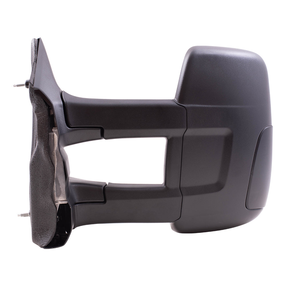 Replacement Set Driver and Passenger Manual Side Door Mirrors with Dual Long Arms Compatible with 2015-2019 Transit Van with Medium or High Roof