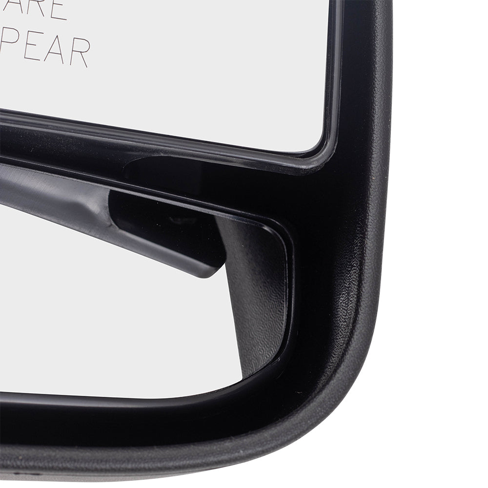 Passengers Manual Side View Mirror Dual Glass Paddle Type Replacement for 2003-2009 E-Series Van 3C2Z17682FAA