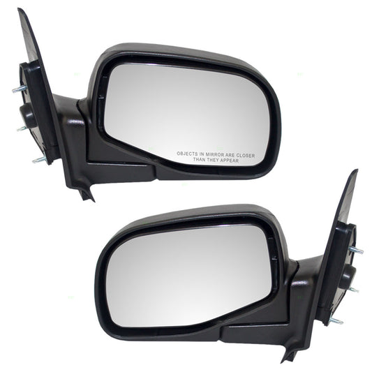 Driver and Passenger Manual Side View Mirrors Styled Type Replacement for Ford Ranger Mazda Pickup Truck 4L5Z17683BAA 1F70-69-120