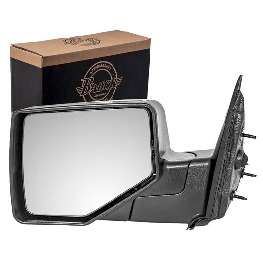 Manual Mirror fits 06-11 Ranger Pickup Truck Driver Side Textured w/Chrome Cover