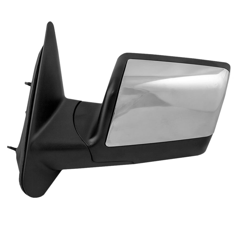 Manual Mirror fits 06-11 Ranger Pickup Truck Driver Side Textured w/Chrome Cover