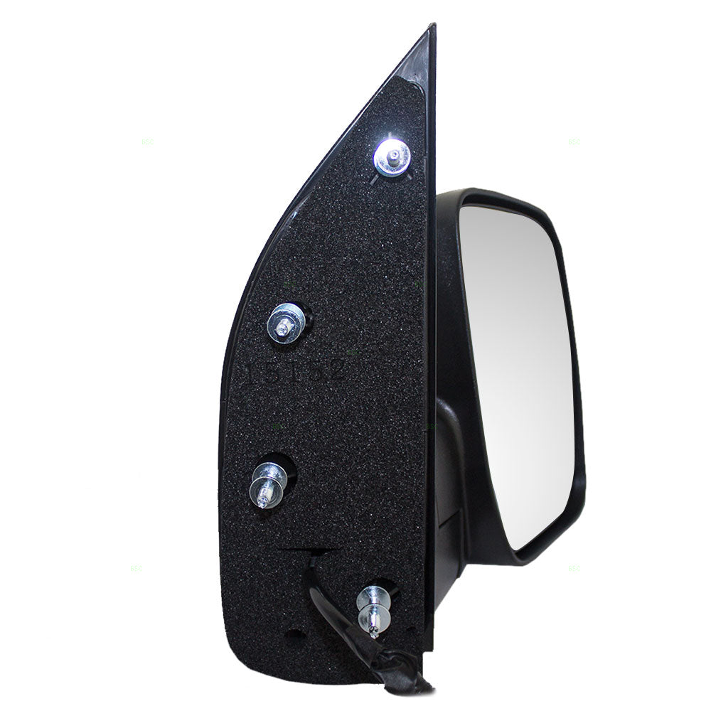 Passengers Power Side View Sail Type Mirror Glass Textured Replacement for 2009-2014 E-Series Van 9C2Z17682AA