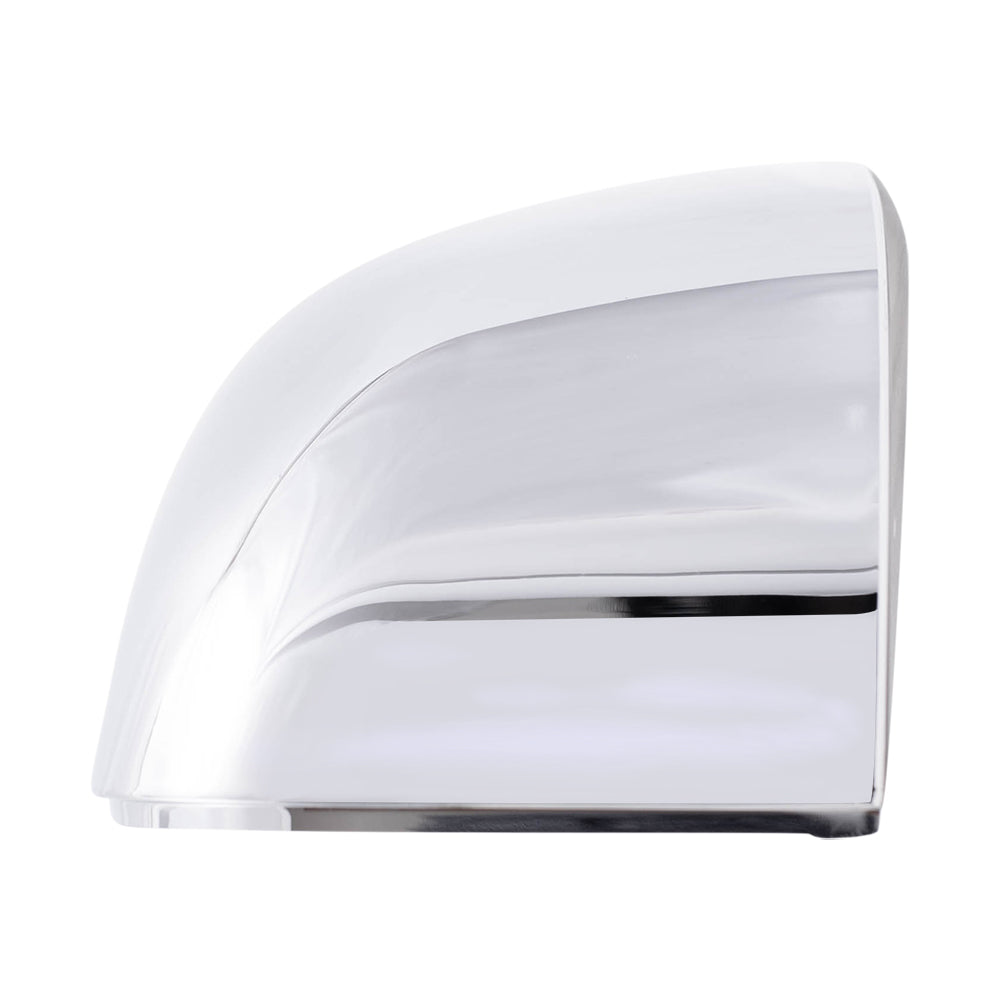 Replacement Drivers and Passengers Tow Mirror Covers Chrome Compatible with 07-14 F150 8L3Z 17D743 AA 8L3Z 17D742 AA