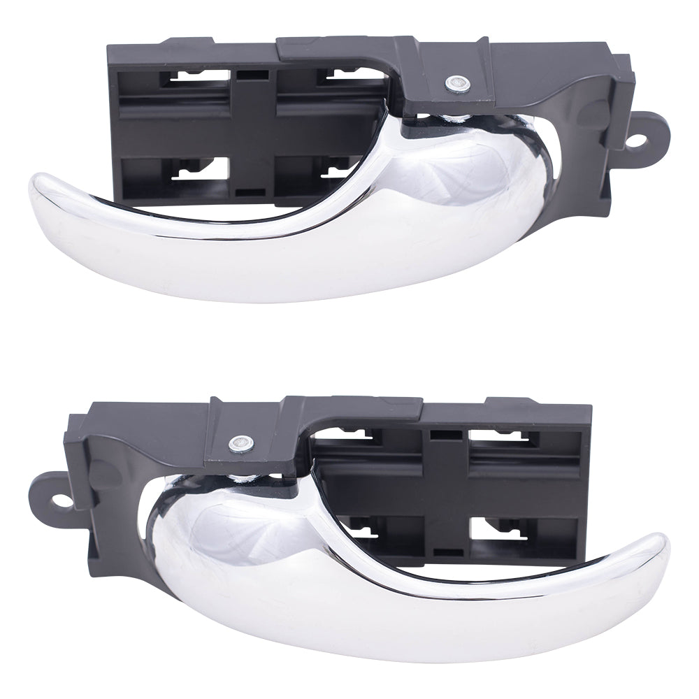 Set Inside Front Chrome Door Handles w/Base fits F-150 & Heritage F-250 Pickup