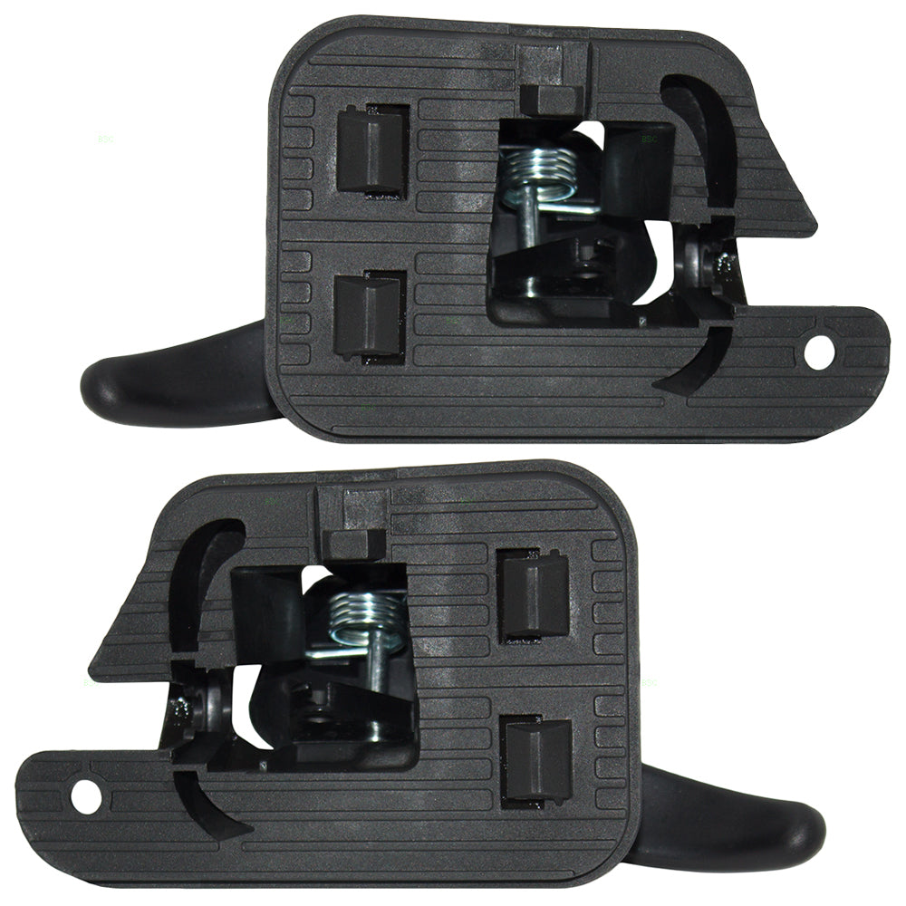 Brock Replacement Pair Set Front Inside Interior Black Door Handles Compatible with 1999-2004 Mustang GT Mach I Base Equipado SVT Cobra