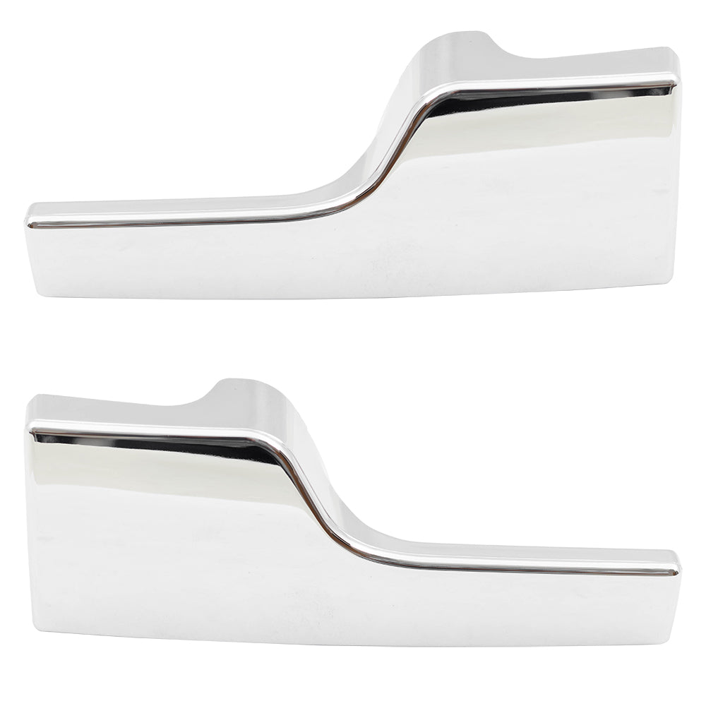 Brock Replacement Pair Set Inside Interior Inner Chrome Door Handles Compatible with 2003-2006 Navigator 6L7Z78431B15C 6L7Z78431B14C