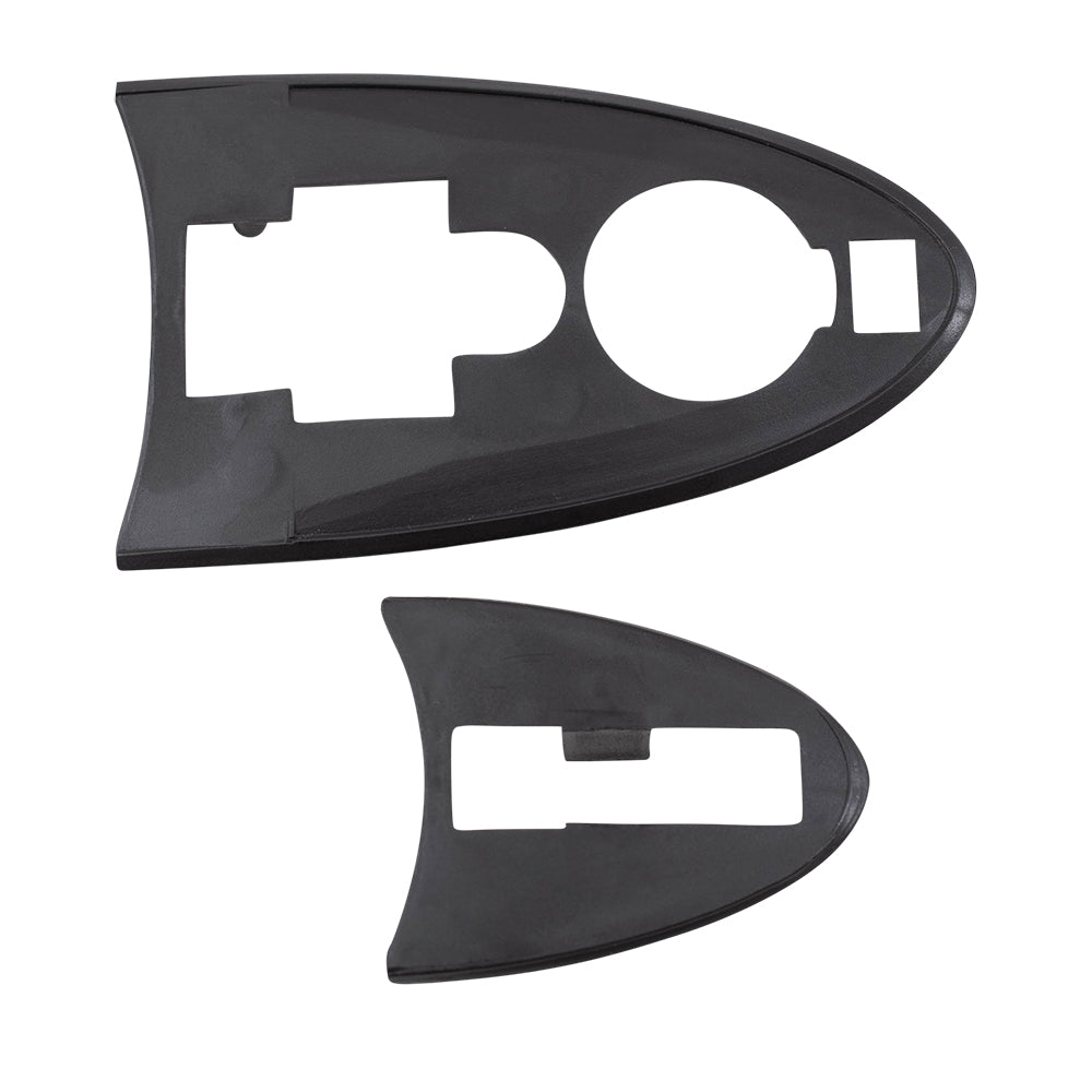 Brock Replacement Pair Set Front Outside Exterior Door Handles w/ Keyhole Compatible with 2000-2007 Focus 2001-2006 Tribute