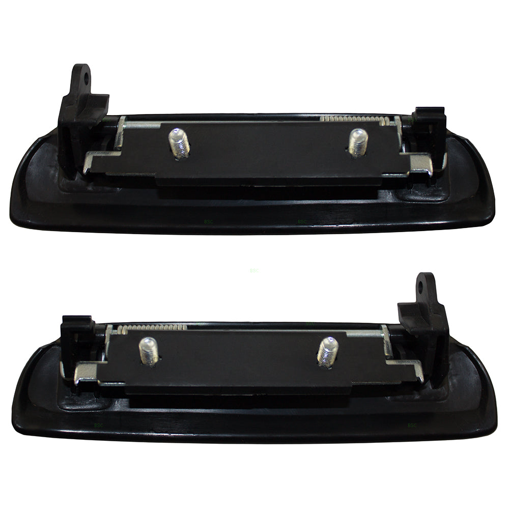 Brock Replacement Pair Set Outside Outer Exterior Ready to Paint Door Handles Compatible with 1994-1998 Mustang GT SVT High Semi-Equipado Base