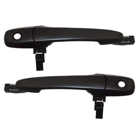 Brock Replacement Pair Set Outside Outer Exterior Door Handles Compatible with 2005-2014 Mustang GT ST Lujo Bullitt Base Equipado