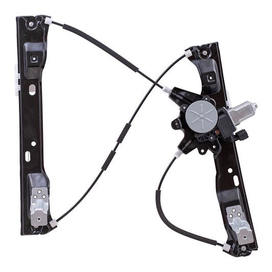 Brock Replacement Front Driver Side Power Window Regulator with Motor-2 Pin Connector and One Touch Open Compatible with 2012-2018 Focus