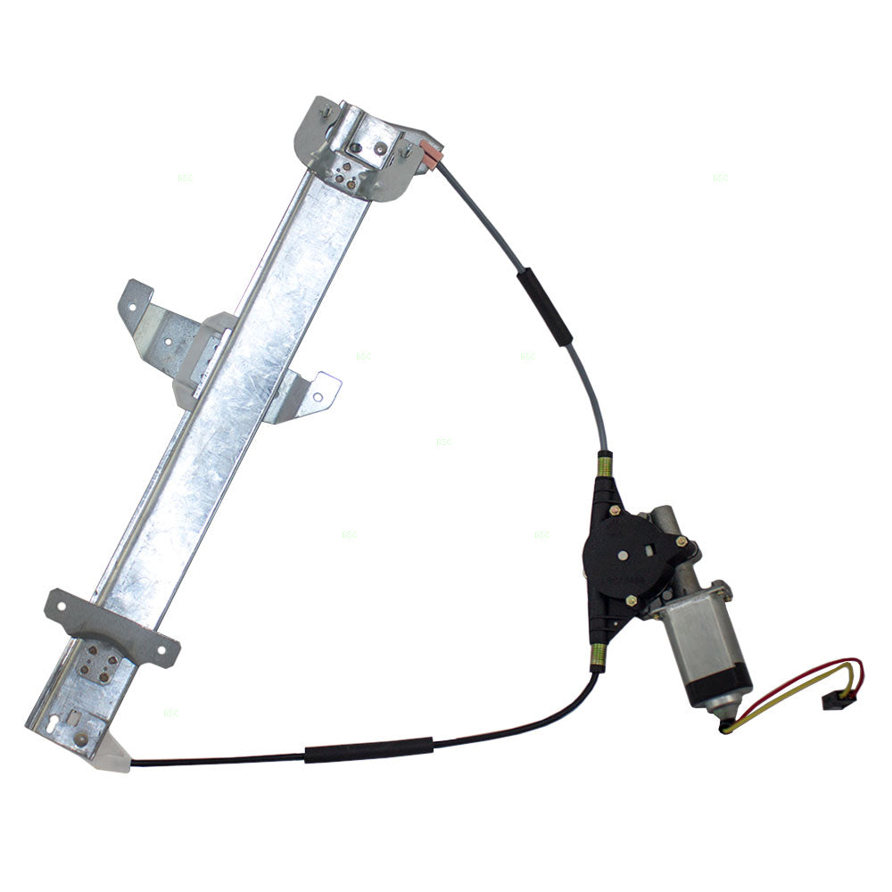 Brock Replacement Drivers Rear Power Window Regulator with Motor Assembly Compatible with 1994 Town Car