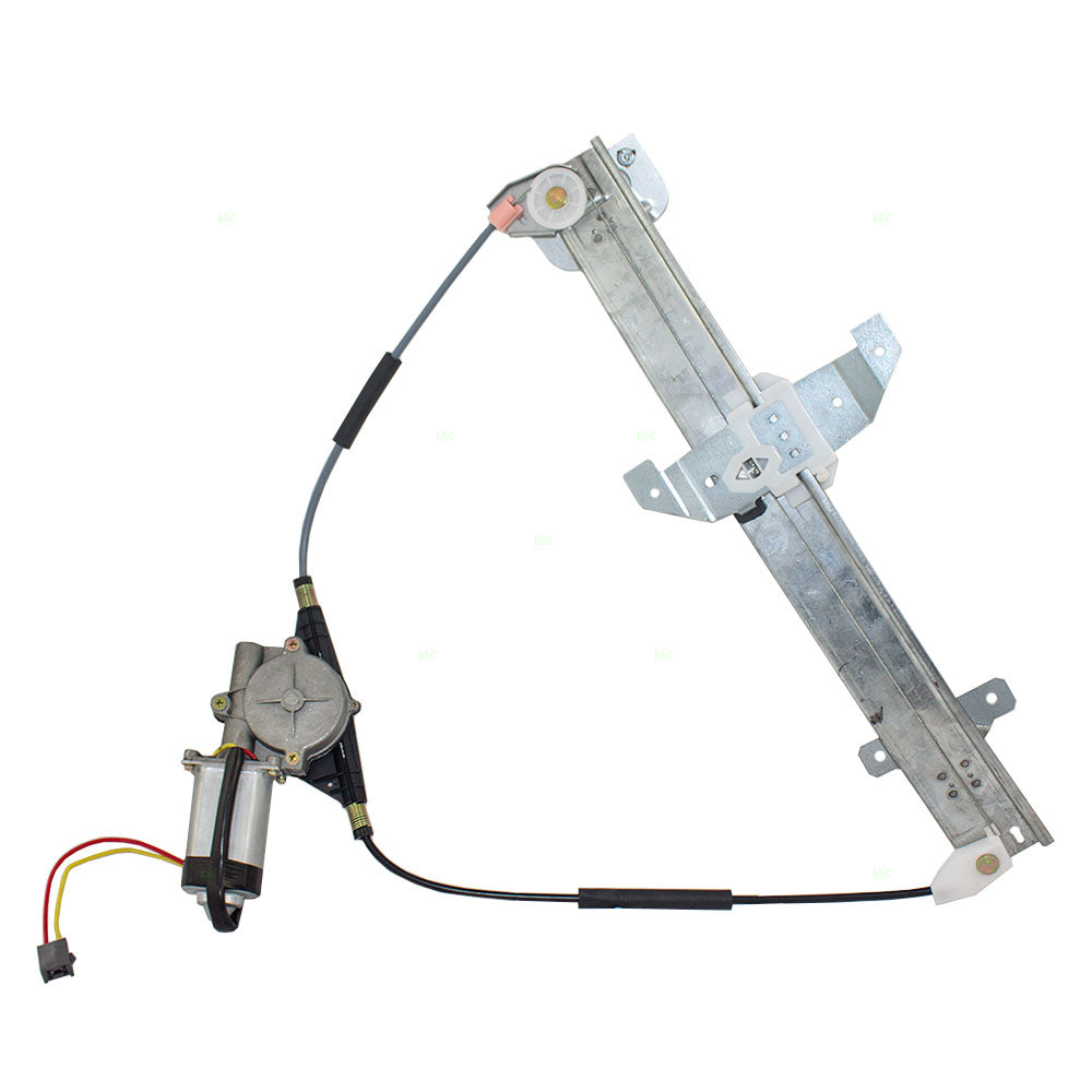 Brock Replacement Drivers Rear Power Window Regulator with Motor Assembly Compatible with 1994 Town Car