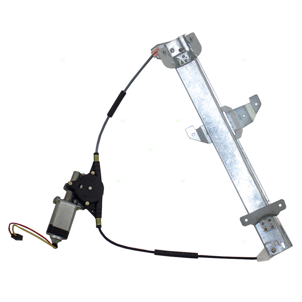 Brock Replacement Passengers Rear Power Window Regulator with Motor Assembly Compatible with 1994 Town Car