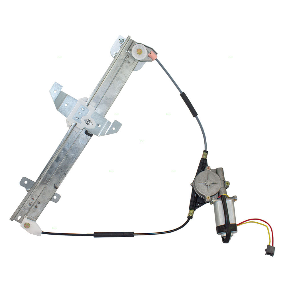 Brock Replacement Passengers Rear Power Window Regulator with Motor Assembly Compatible with 1994 Town Car