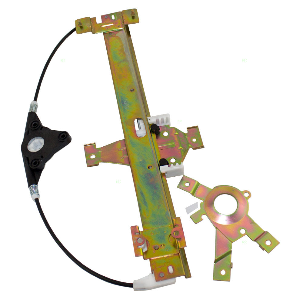 Brock Replacement Passengers Rear Power Window Lift Regulator Compatible with 1991-1994 Explorer 4 Door F2TZ7827008A