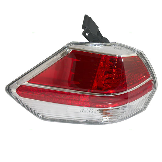 Brock Replacement Drivers Taillight Tail Lamp Quarter Panel Mounted lens Compatible with 14-16 Rogue SUV 26555-4BA0A