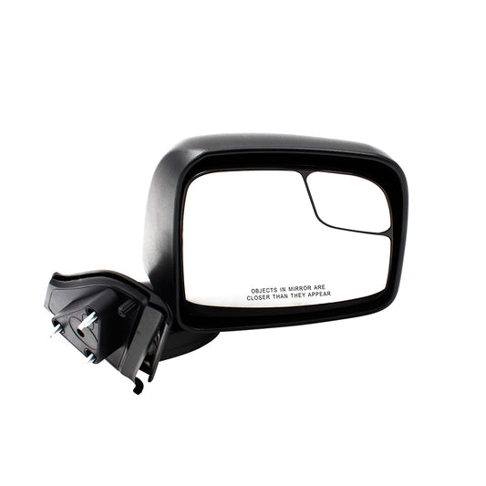 BROCK Passengers Manual Side View Mirror Spotter Glass Right Textured Compatible with 13-17 City Express NV200 19317310 96301-3LM0A