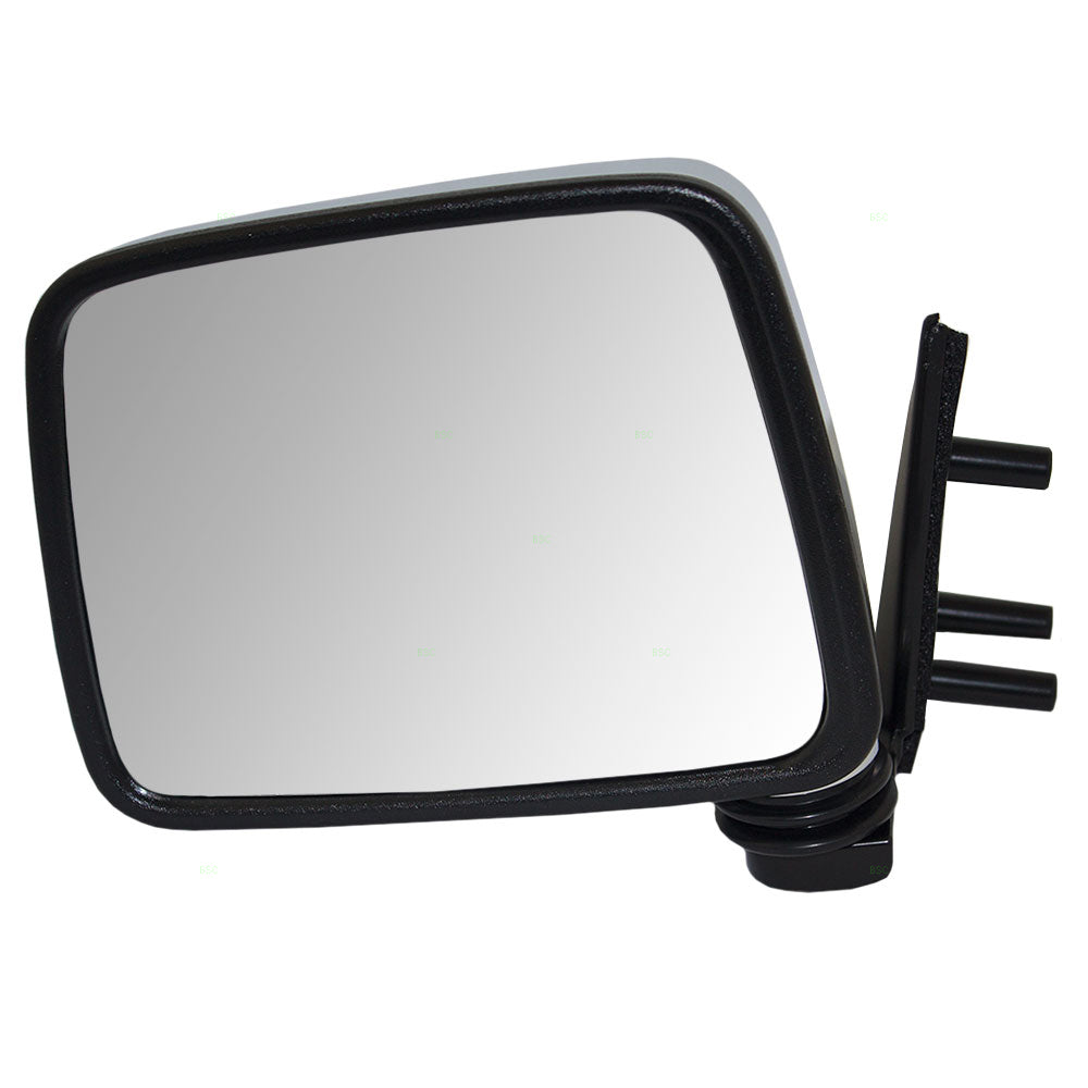 Drivers Side View Manual Mirror Chrome Cover for Nissan Pickup Truck Pathfinder