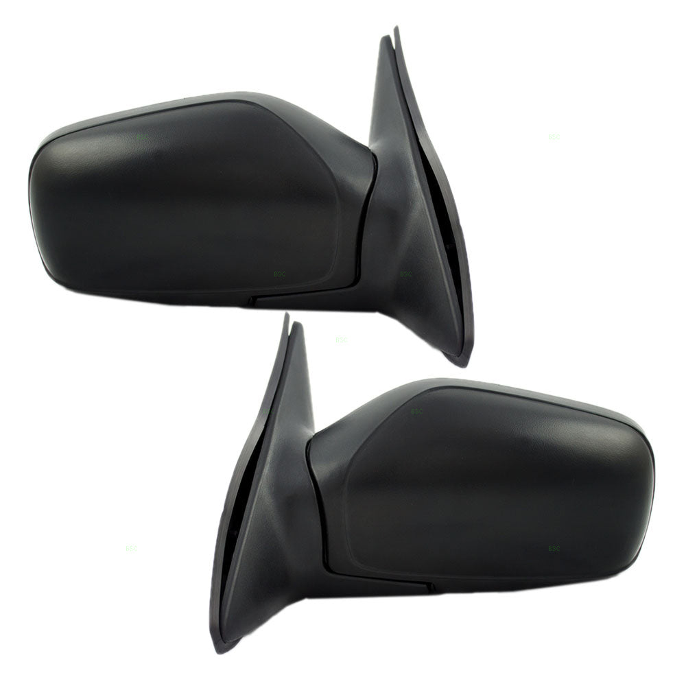 Replacement Set Driver and Passenger Manual Side View Mirrors Compatible with 1991-1994 Sentra Sedan Textured Black 9630265Y00 96301Q5710